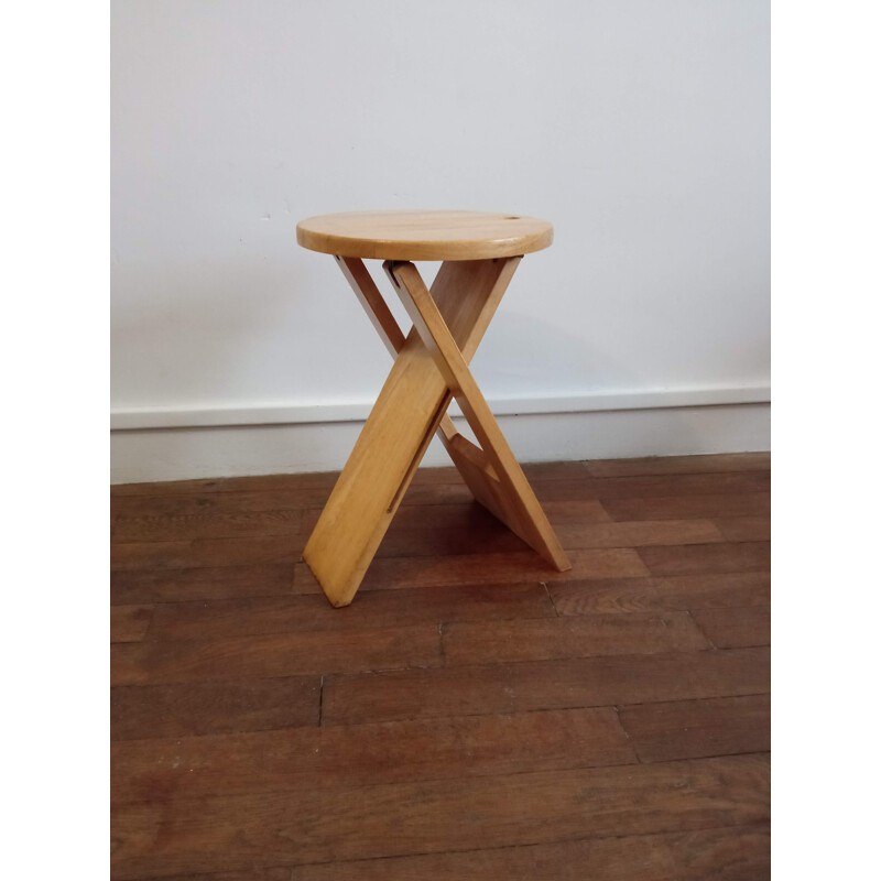 Vintage folding stool by Roger Tallon