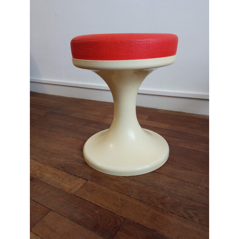 Tabouret vintage tulipe 1970