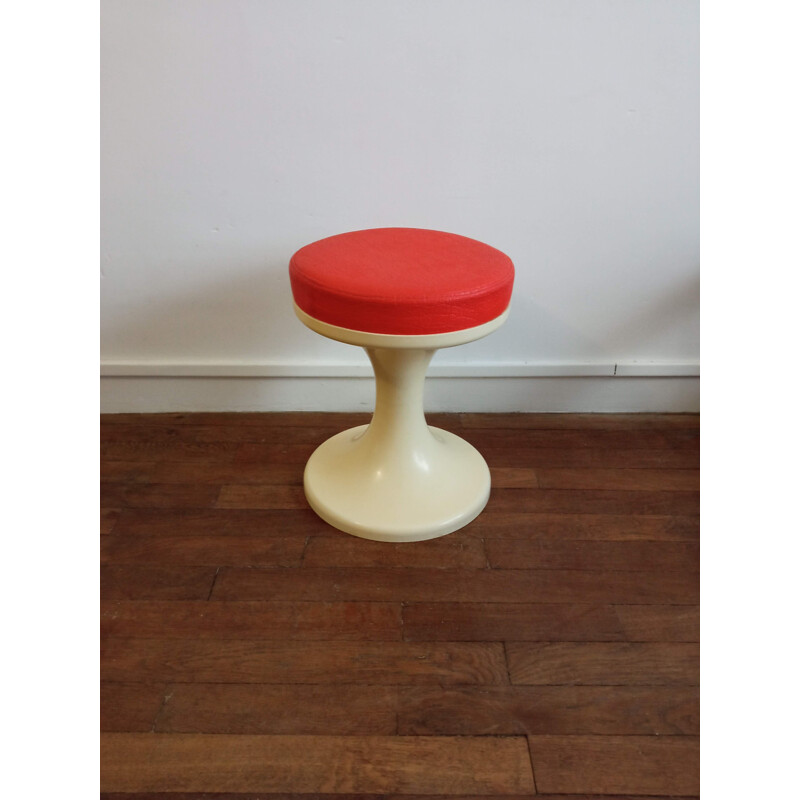 Vintage tulip stool 1970s