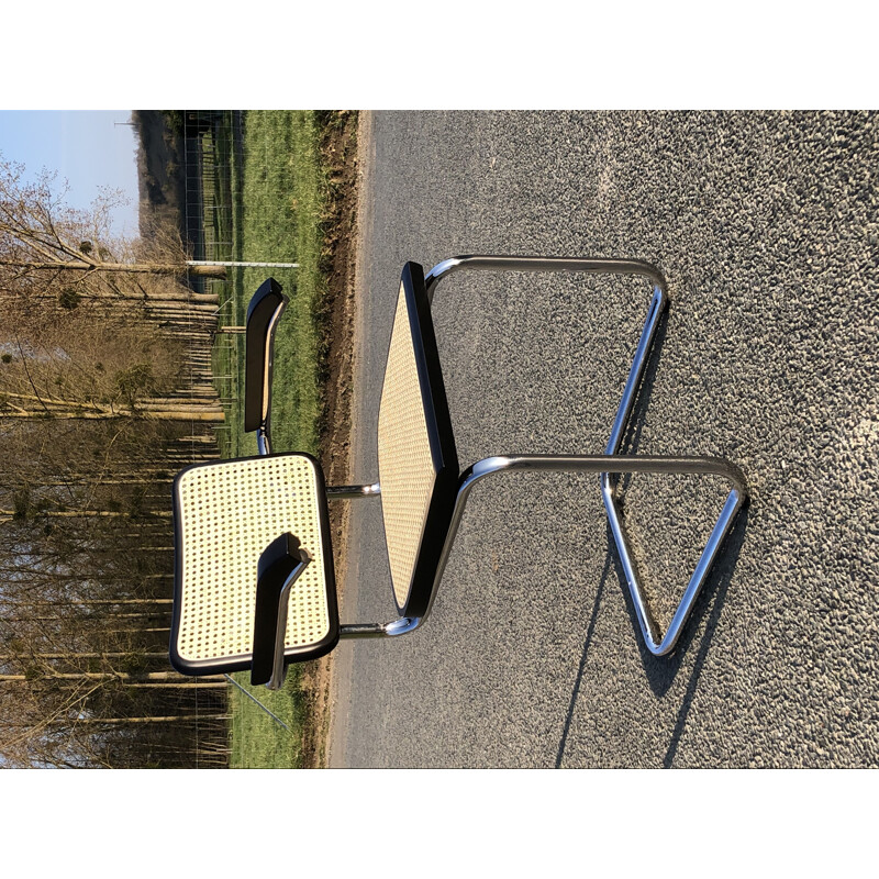 Vintage armchair B32 by Marcel Breuer Italian 1990s