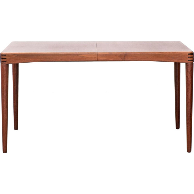 Vintage Teak Extendable Dining Table by H. W. Klein for Bramin 1960s