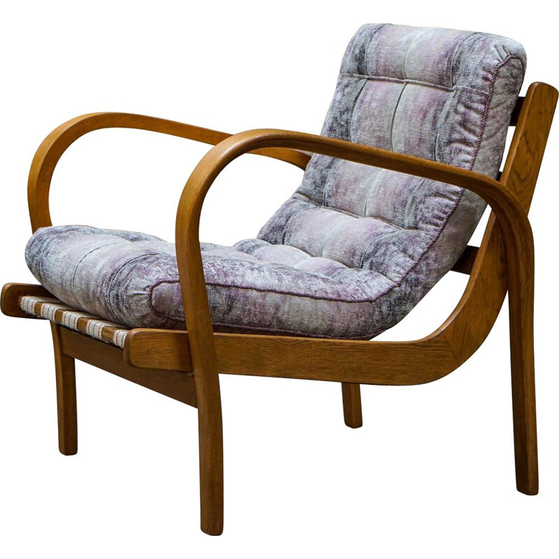 Vintage armchair by Antonin Kropacek and Karel Kozelka 1940s