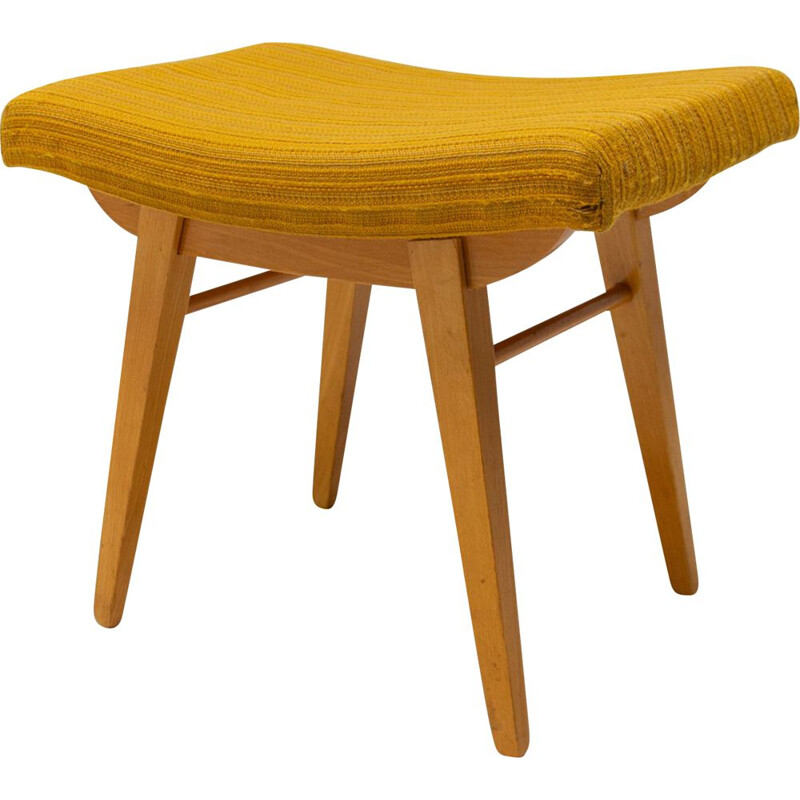 Vintage stool footrest from Západoslovenské nábytkárské závody, Czechoslovak 1970s