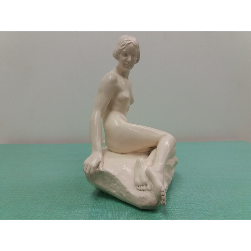 Scultura in ceramica d'epoca, Cecoslovacchia 1940