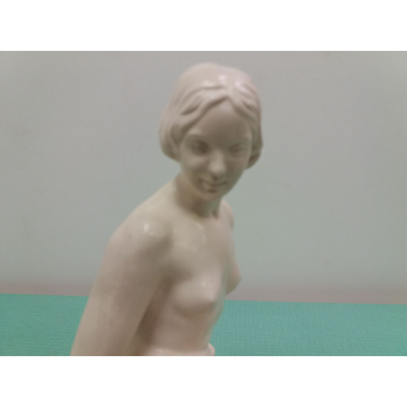 Scultura in ceramica d'epoca, Cecoslovacchia 1940