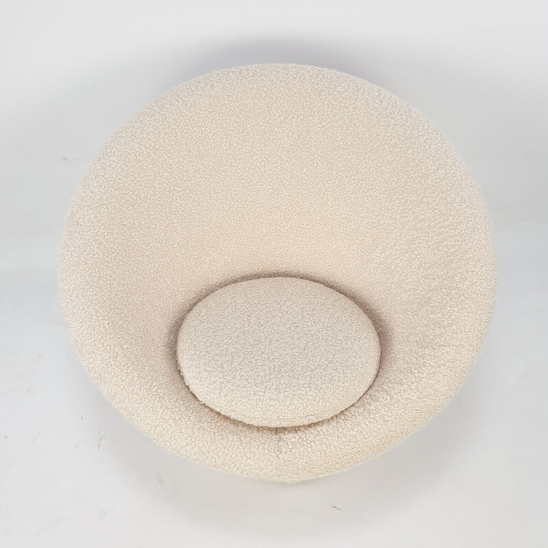 Vintage Mushroom fauteuil en poef set door Pierre Paulin voor Artifort, 1960