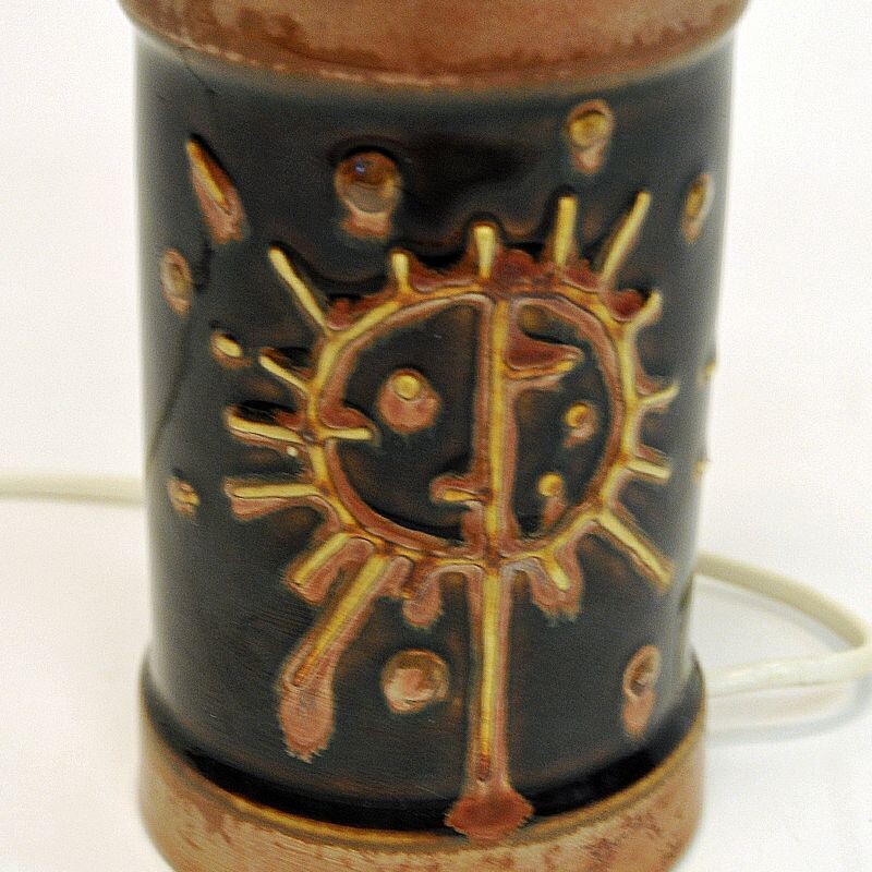 Lampada da tavolo vintage in ceramica di Carl Harry Stålhane, Svezia 1960