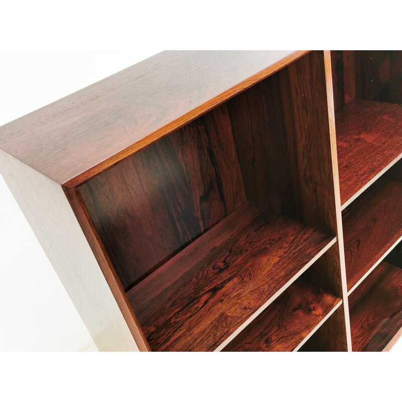 Vintage rosewood bookcase by Johannes Sorth for Bornholm Møbelfabrik, Danish 1960