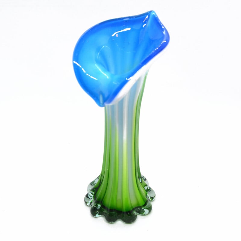 Vintage Murano glass vase, Italy 1980