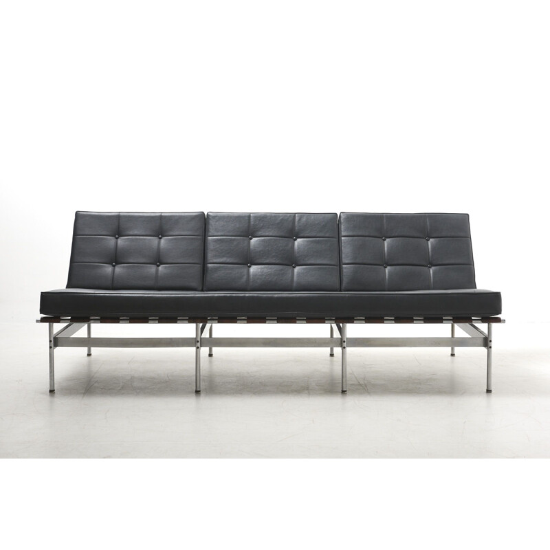 Vintage leather sofa by Kho Liang Ie for Artifort, Netherlands 1950s