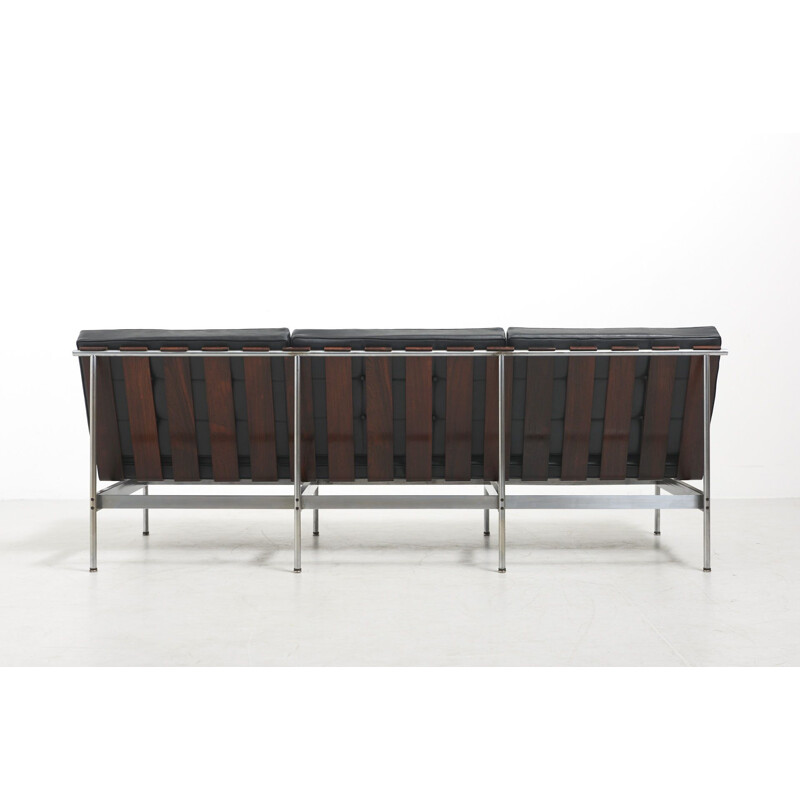 Vintage leather sofa by Kho Liang Ie for Artifort, Netherlands 1950s