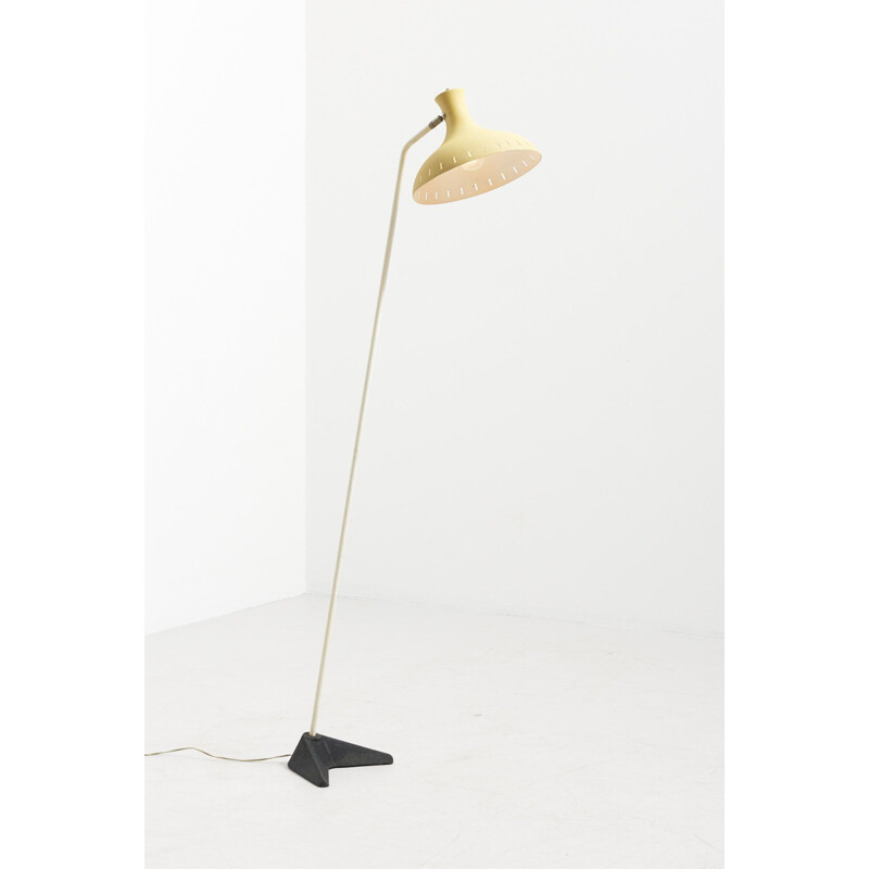 Vintage floor lamp by J.J.M. Hoogervorst for Anvia, Netherlands 1950