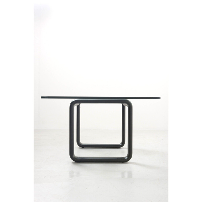 Vintage glass table by Burkhard Vogtherr for Rosenthal Studio-line, Germany 1970