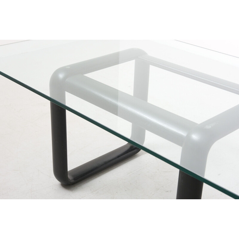 Vintage glass table by Burkhard Vogtherr for Rosenthal Studio-line, Germany 1970