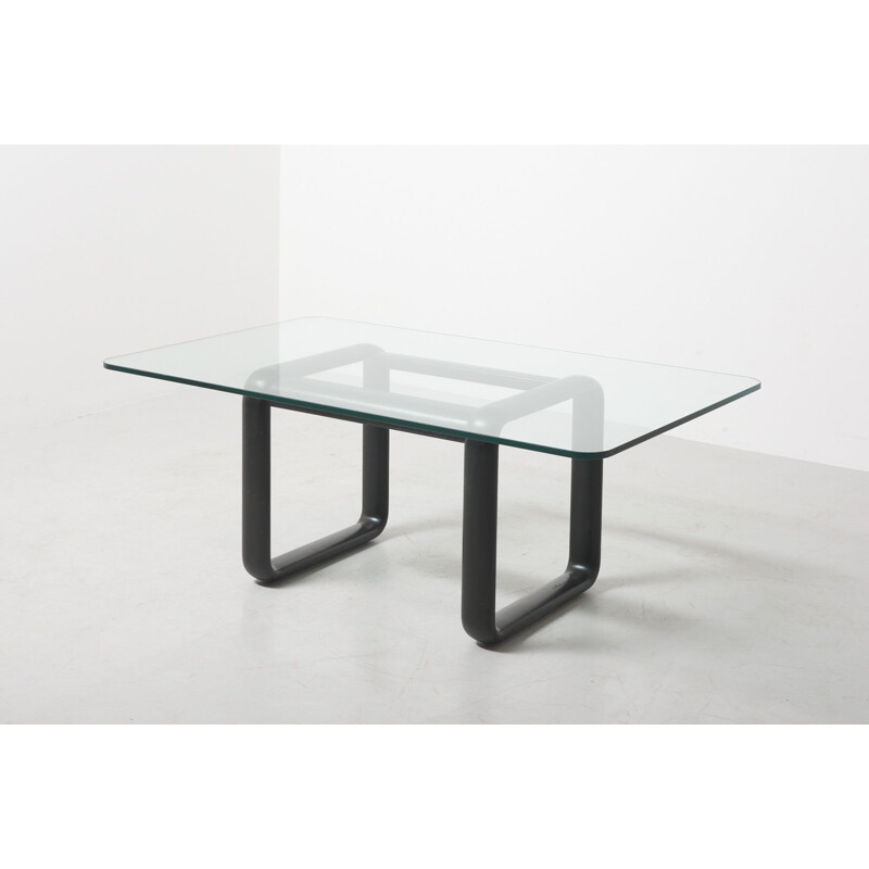 Table vintage en verre par Burkhard Vogtherr pour Rosenthal Studio-line, Allemagne 1970