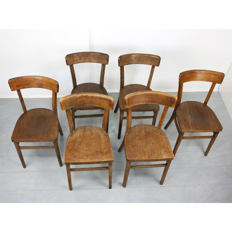Par de cadeiras Thonet regulares vintage