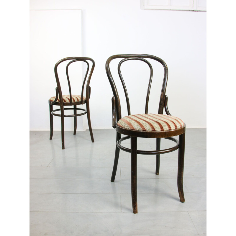 Paar vintage Thonet eetkamerstoelen