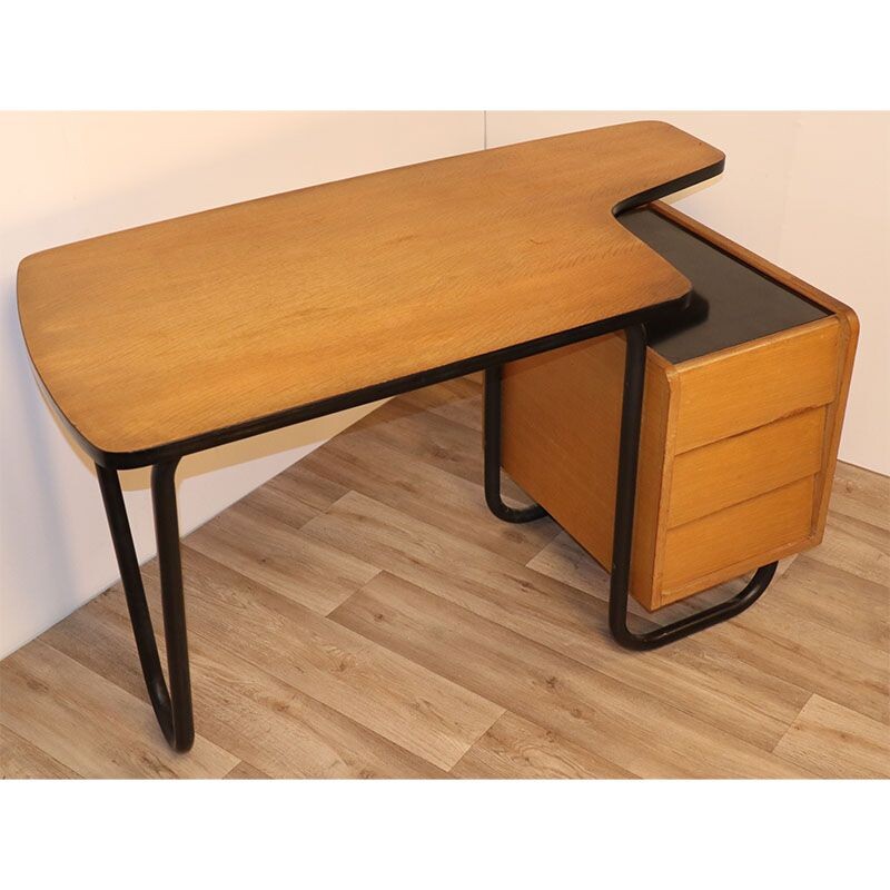 Vintage desk by Robert Charroy Mobilor 1950s