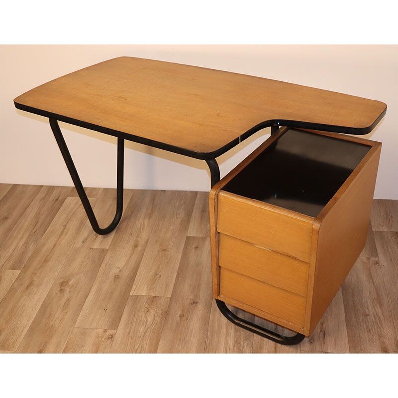 Vintage desk by Robert Charroy Mobilor 1950s