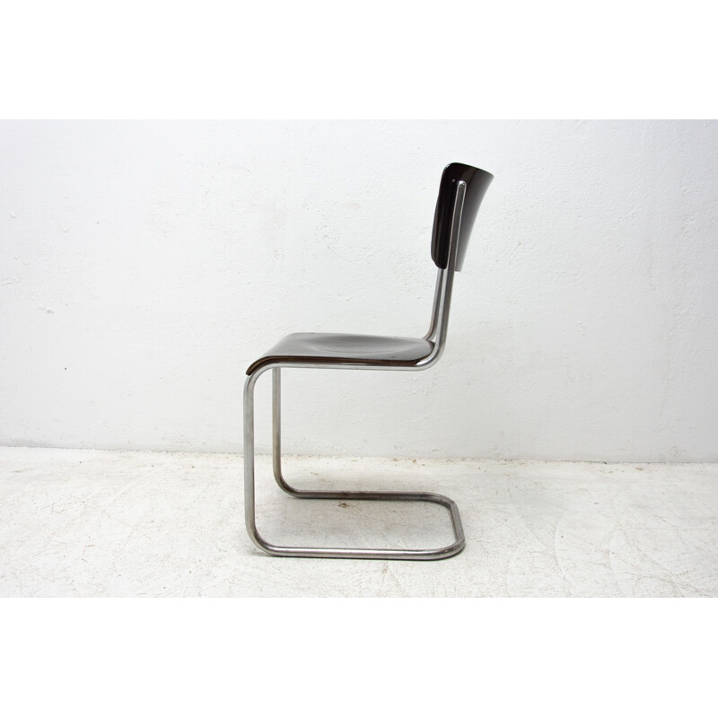 Vintage Bauhaus chair S43 by Mart Stam, Czechoslovakia  1930s