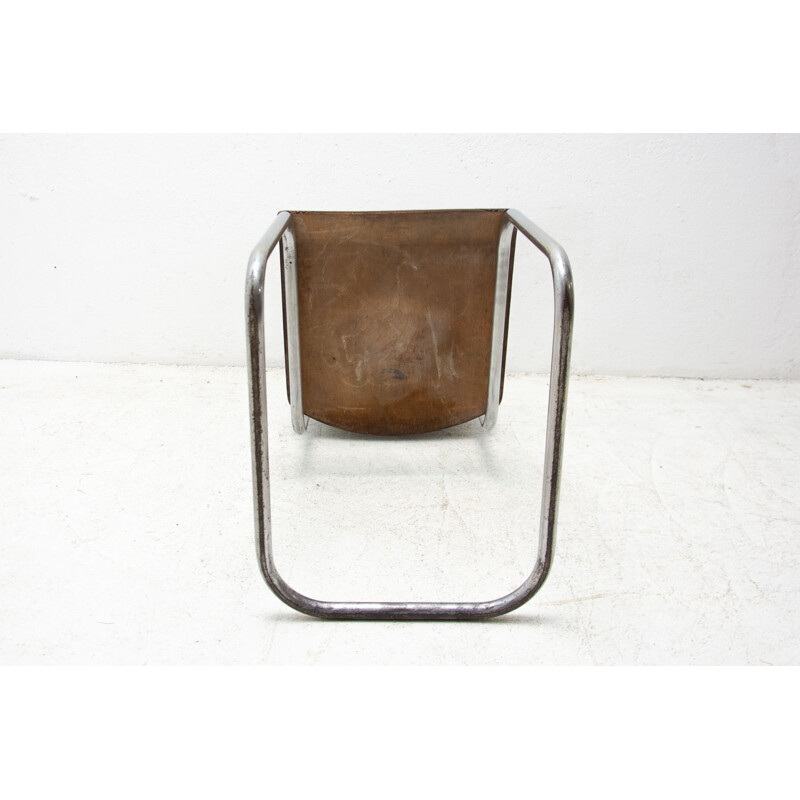 Silla vintage Bauhaus S43 de Mart Stam, Checoslovaquia 1930