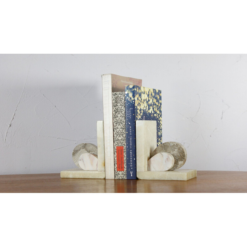 Pair of vinage Marble Bookends 1930s