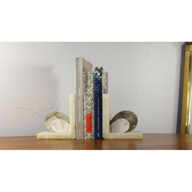 Pair of vinage Marble Bookends 1930s