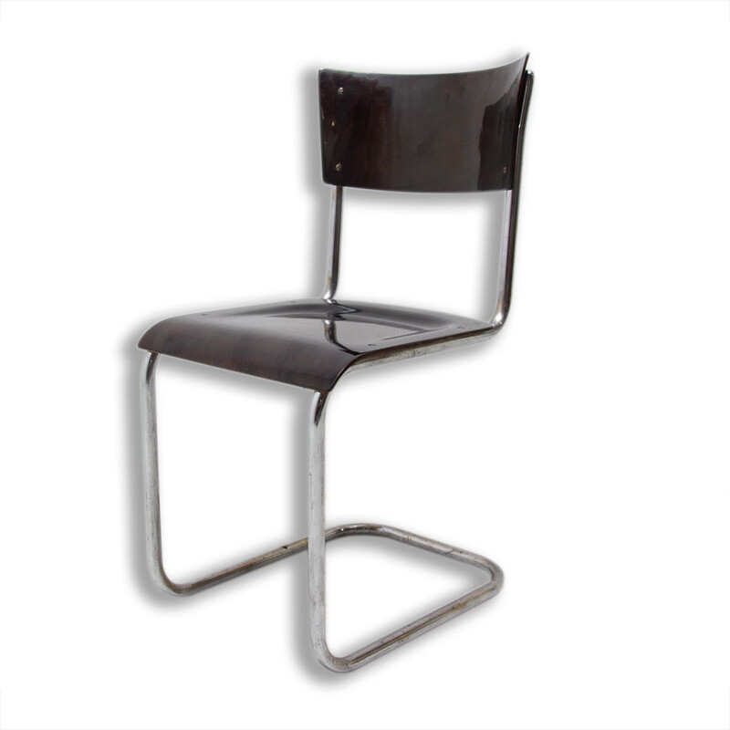 Vintage Bauhaus chair S43 by Mart Stam, Czechoslovakia 1930s