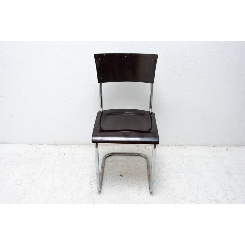 Vintage Bauhaus chair S43 by Mart Stam, Czechoslovakia 1930s