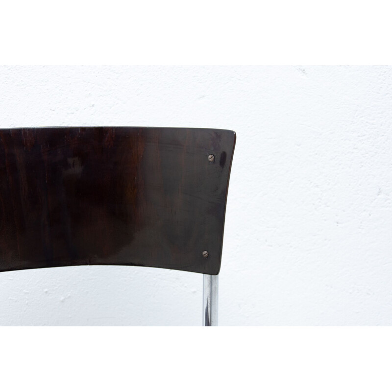 Vintage Bauhaus chair S43 by Mart Stam, Czechoslovakia 1930s