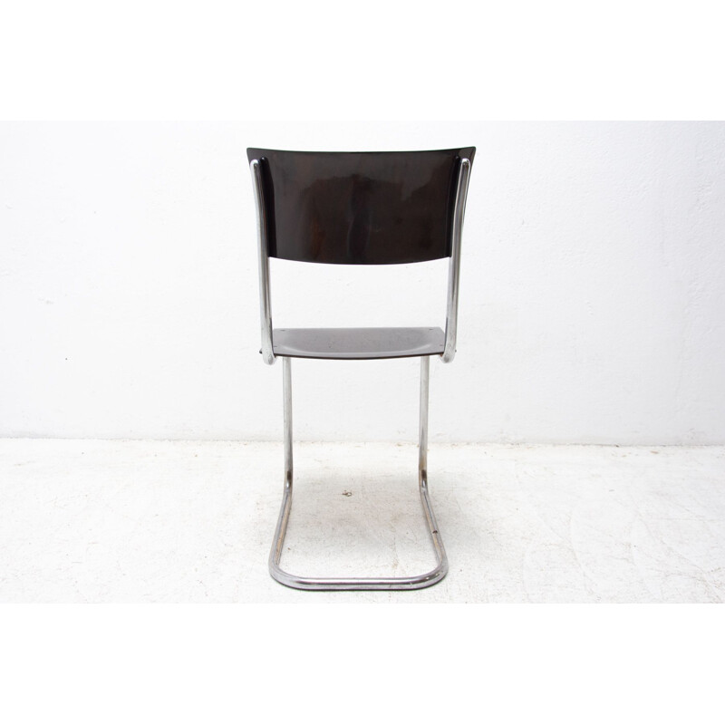 Vintage Bauhaus chair S43 by Mart Stam, Czechoslovakia 1930s