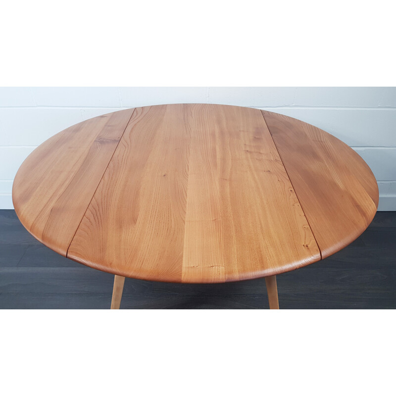 Table vintage ronde Ercol, Anglais 1960