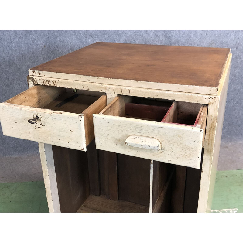 Vintage store counter with sliding doors 1930s