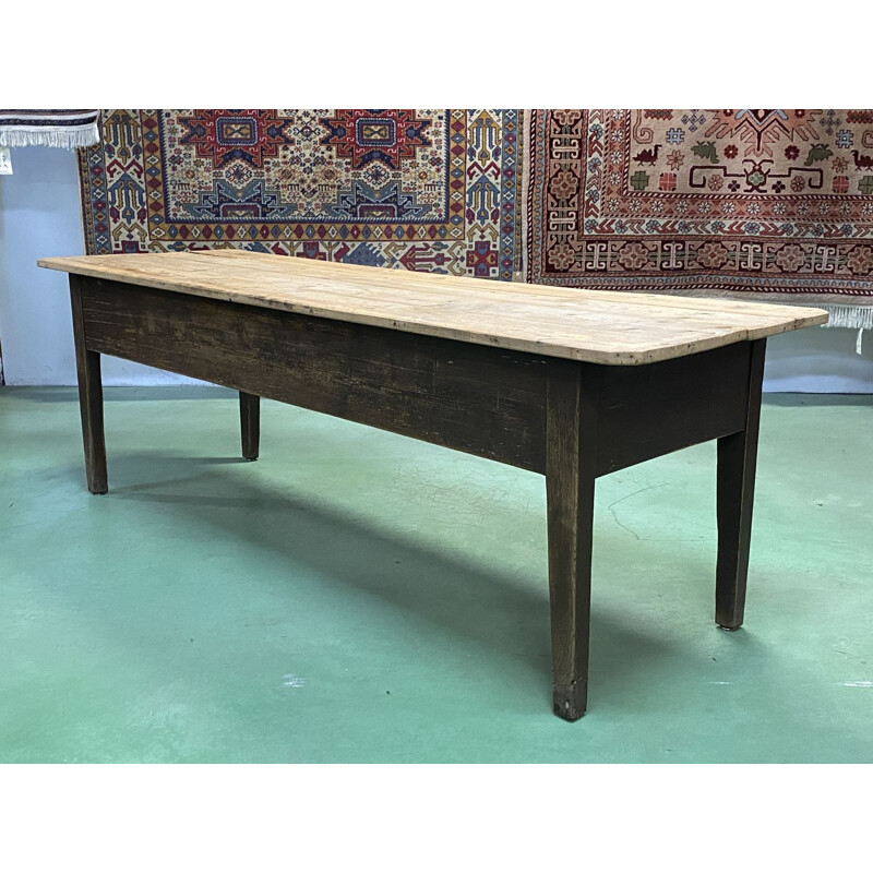 Large vintage industrial console table