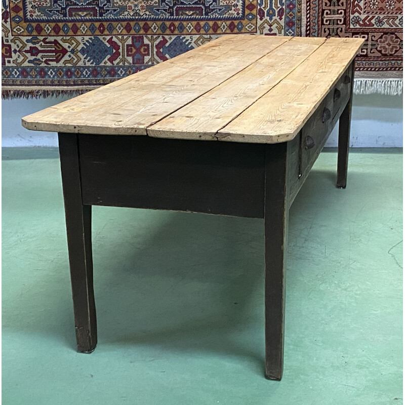 Large vintage industrial console table