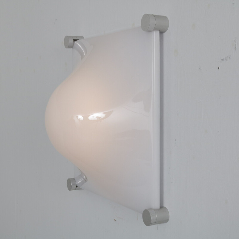 Vintage "Bolla" Wall  Ceiling lamp by Elio Martinelli for Martinelli, Italy 1970s