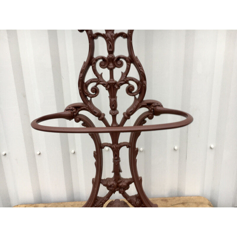 Vintage coat rack by Alfred Corneau Frères Charleville in cast iron