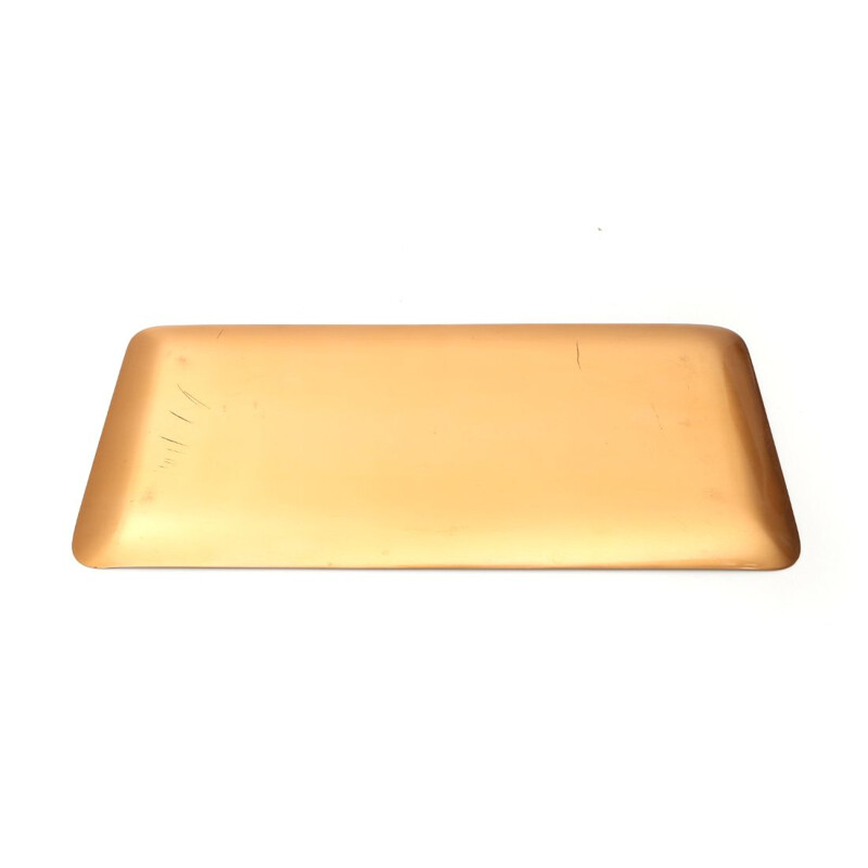 Vintage Enamelled copper tray, Italy 1960s