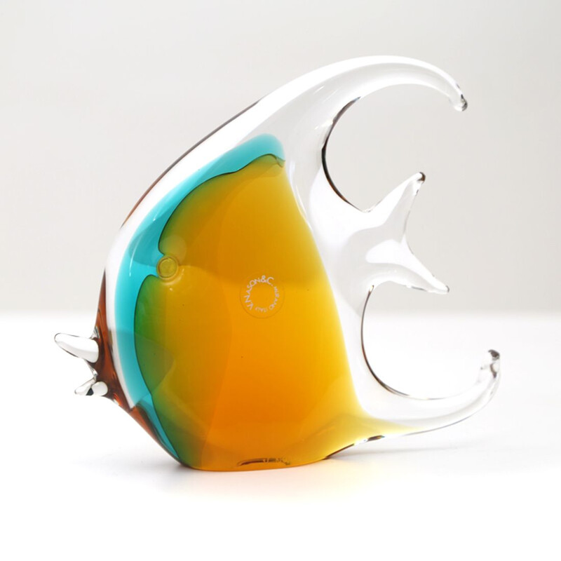 Vintage Fish in colored Murano glass by Vincenzo Nason 1960s