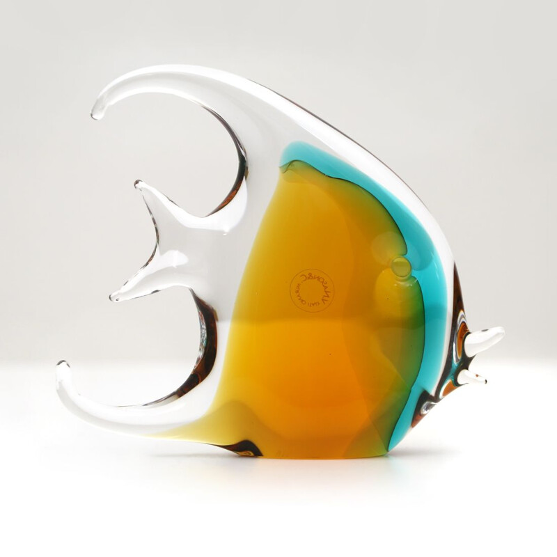 Vintage Fish in colored Murano glass by Vincenzo Nason 1960s