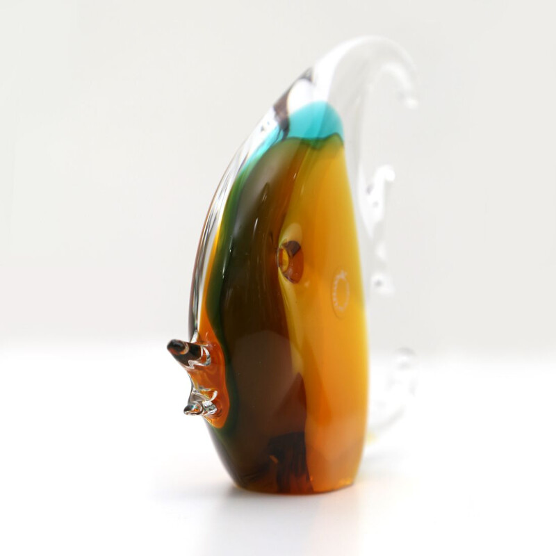 Vintage Fish in colored Murano glass by Vincenzo Nason 1960s