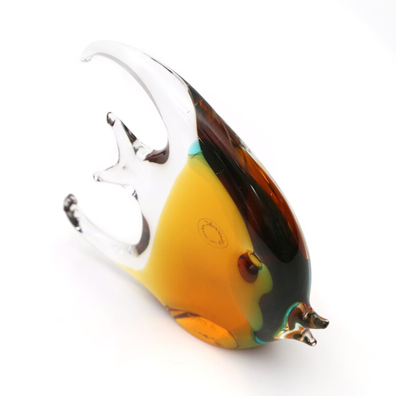 Vintage Fish in colored Murano glass by Vincenzo Nason 1960s