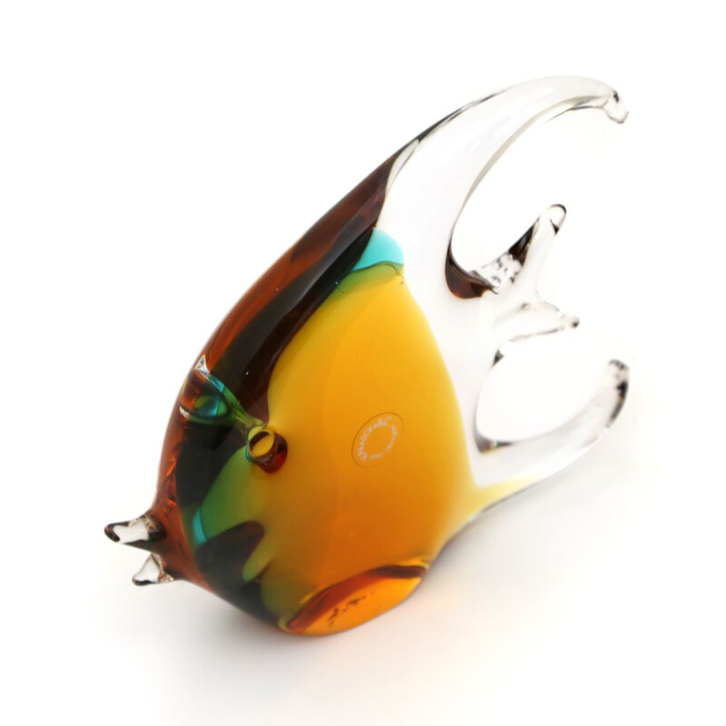 Vintage Fish in colored Murano glass by Vincenzo Nason 1960s