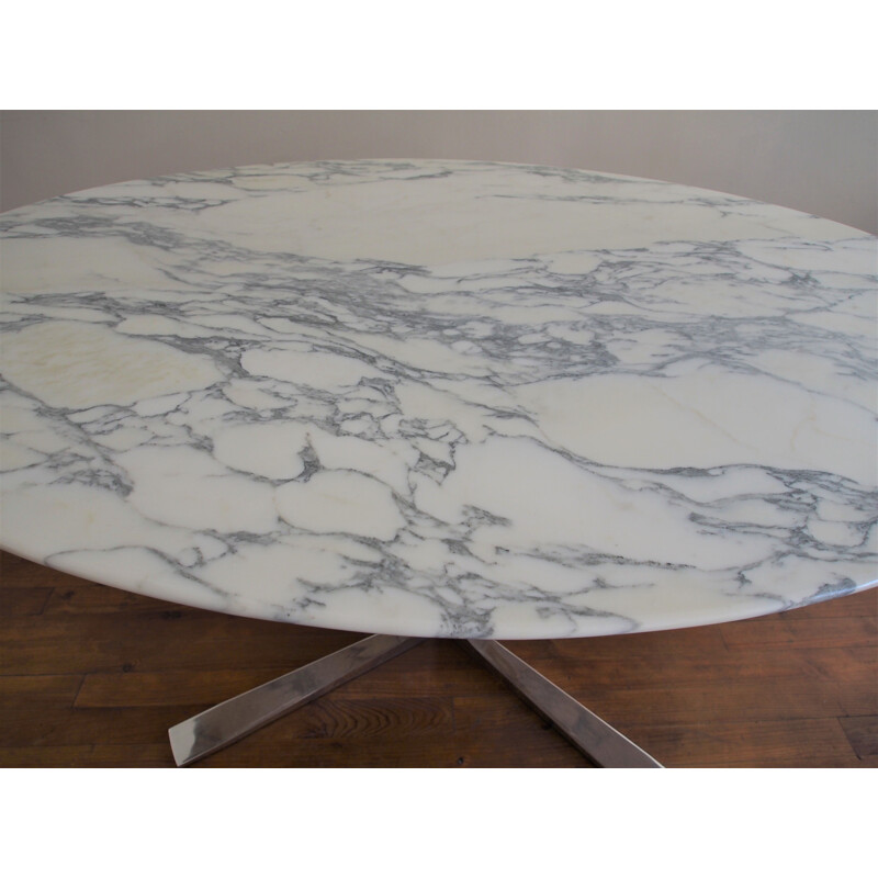 Table vintage en marbre de Roche Bobois 1960