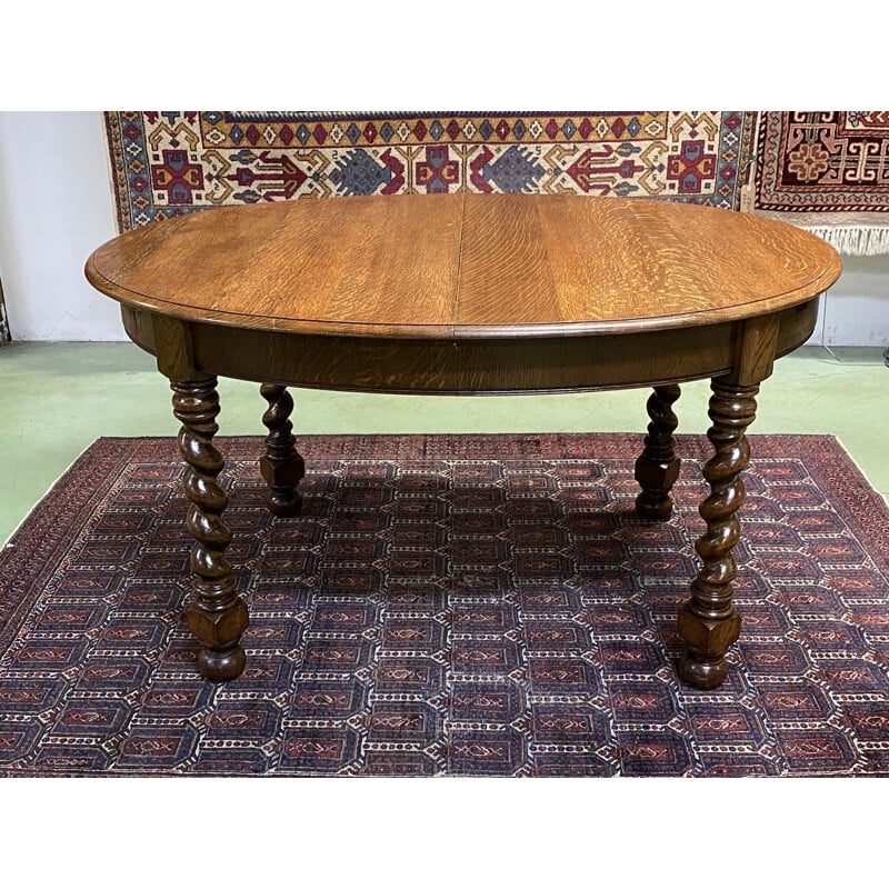 Vintage oak table, English 1950s