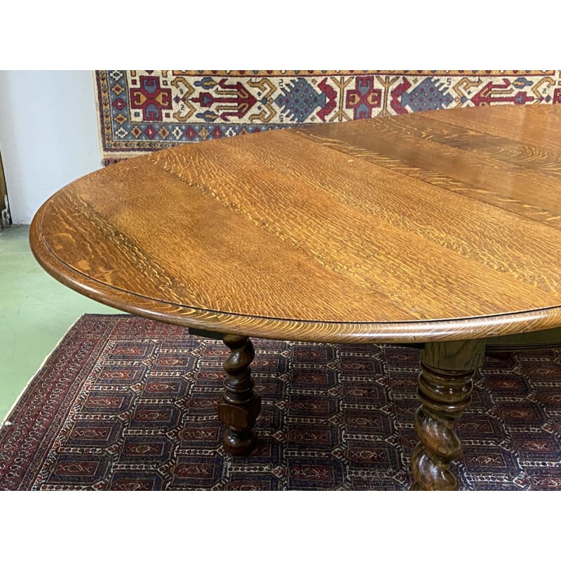 Vintage oak table, English 1950s