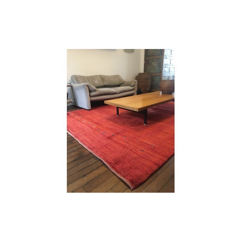 Vintage Gabbeh pure wool knotted rug