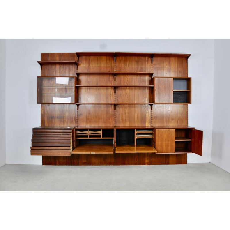 Vintage Royal System wall unit by Poul Cadovius 1960