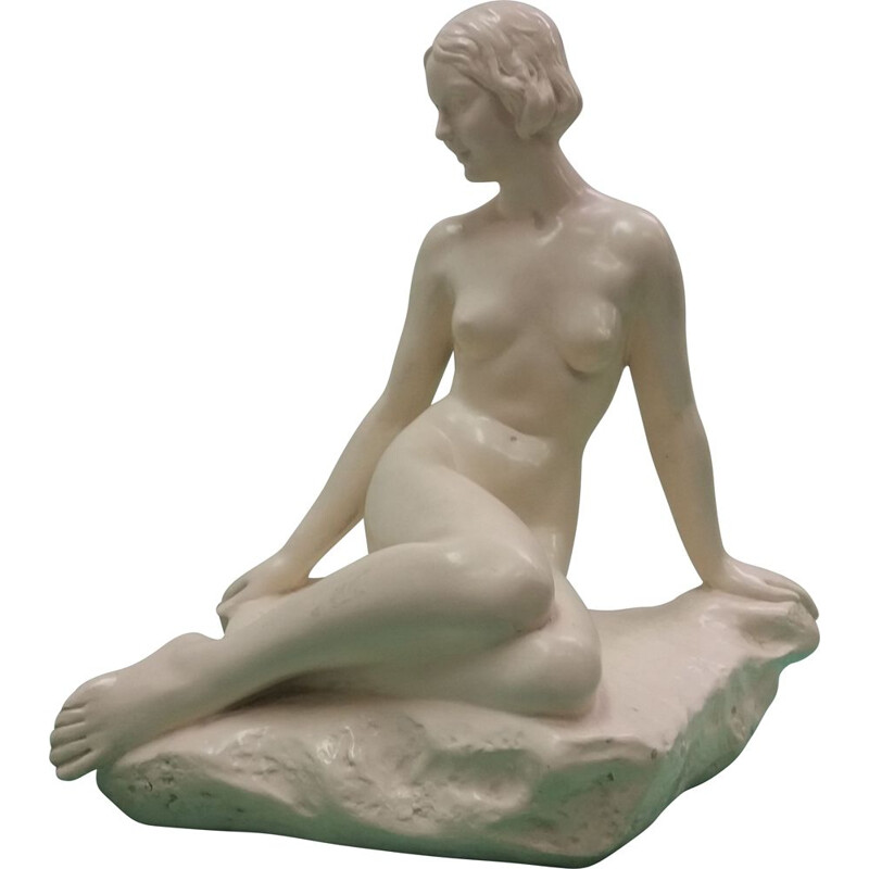 Scultura in ceramica d'epoca, Cecoslovacchia 1940