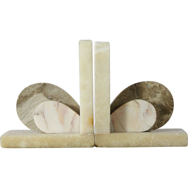 Pair of vinage Marble Bookends 1930s